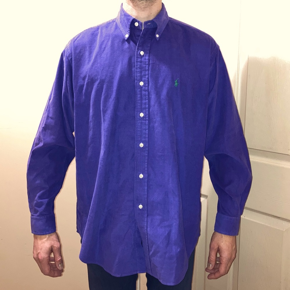 Ralph Lauren purple corduroy shirt